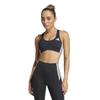 Adidas Adizero Run Sports Medium Black Sizes and CD Women's Bra, Support, KWI18, (JD9214), J/L