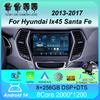 Android 14 для Hyundai Ix45 Santa Fe 2013 2014 2015 2016 2017 Автомобильное радио GPS Carplay Мультимедийный проигрыватель Навигация Стерео Авто DSP