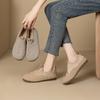 Soft Sole Soft Surface Comfortable Casual Single Shoes Women's Autumn 2024 New One-pedal Round Head Flat Bottom Versatile Lazy Shoes