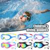 Kids Swim Goggles with Nose Clip And Earplug Anti-Fog UV Protection Pool Glasses Anti Shattered Lens for Boys Girls