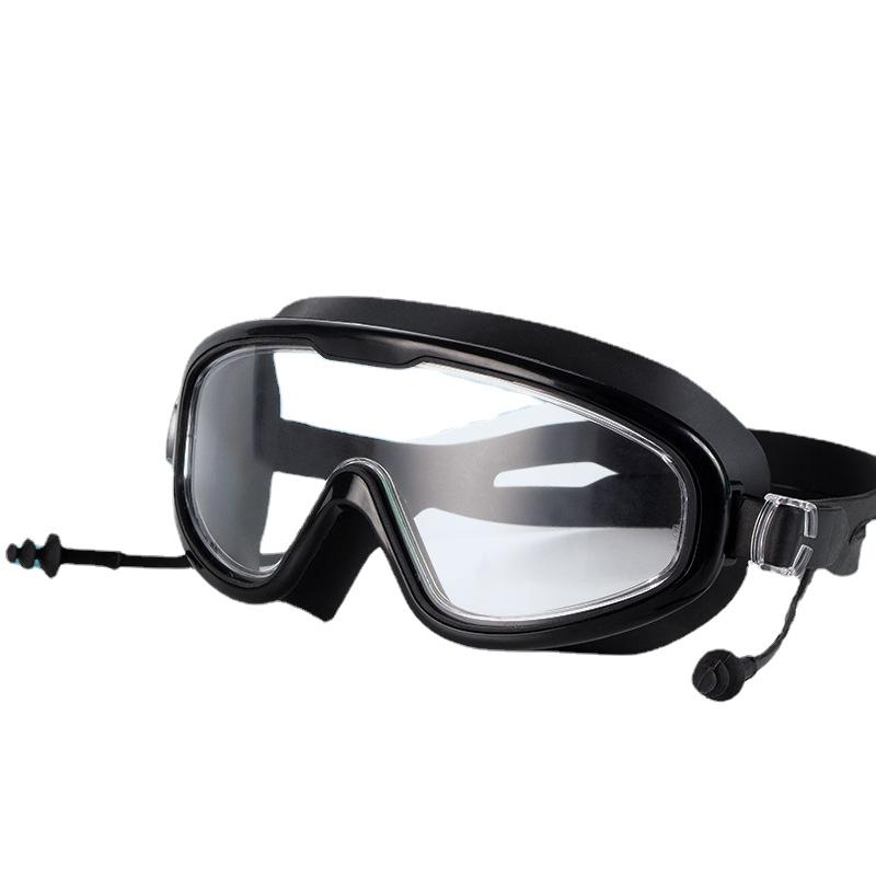 Adult Large Frame Swimming Glasses High-definition Waterproof Anti-fog Silicone Swimming Goggles Children's Swim Goggles