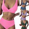 Мягкий бикини 2025 женский сексуальный бикини сплошной купальник женский купальник пуш-ап комплект бразильский купальный костюм летняя пляжная одежда купальник