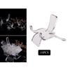 1 Acrylic Triangle Display Holder, Clear Plastic Easel Stands for Rock Mineral Agate