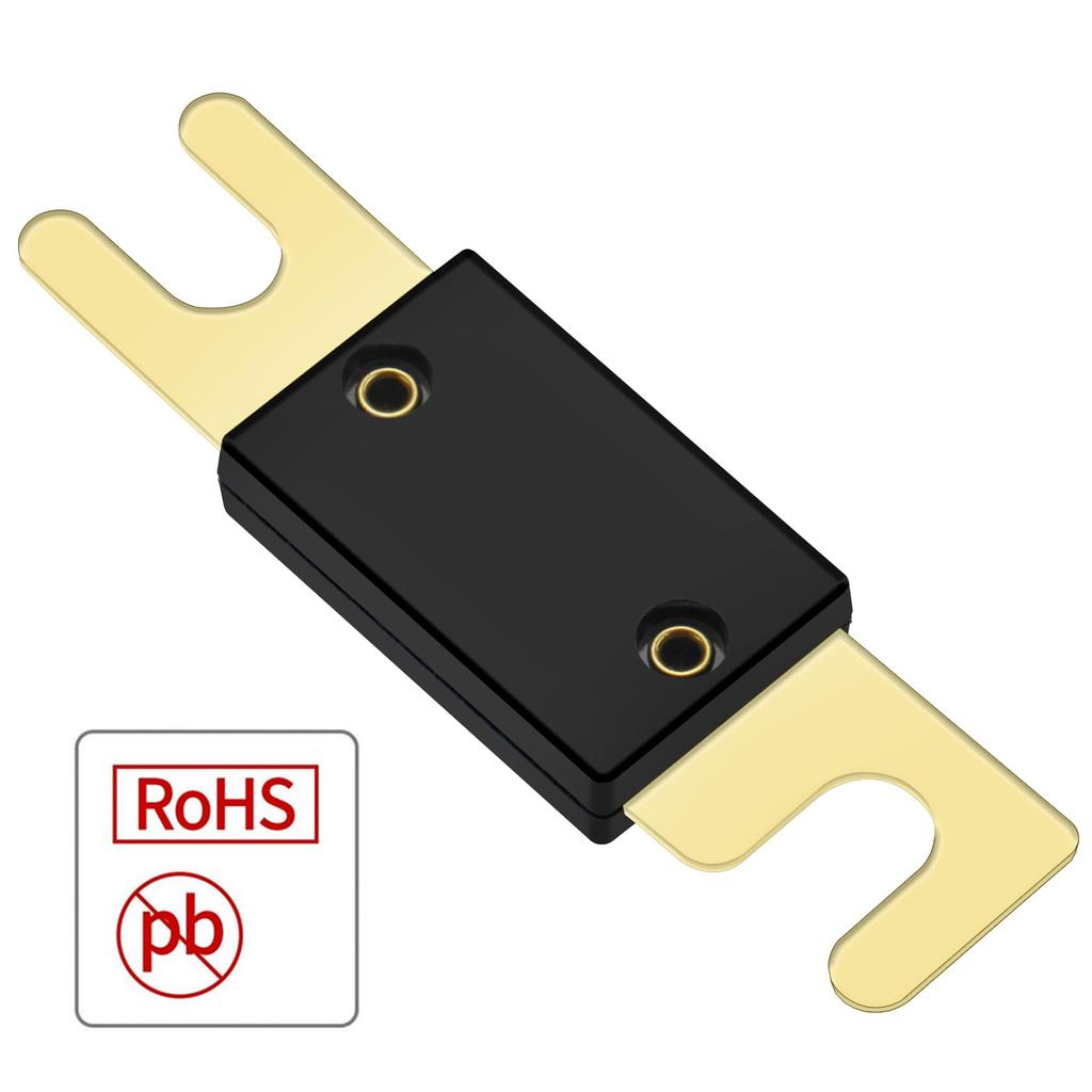 Heschen Автомобильный предохранитель ANL-40A, Золотой, 1 шт., Держатель предохранителя с предохранителем, Автомобильные, Мотоциклетные, Аудио, Сабвуфер