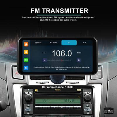 6,25-дюймовый автомобильный радиоприемник беспроводной CarPlay Android Auto мультимедийный видеоплеер портативный сенсорный экран с USB AUX для камеры заднего вида
