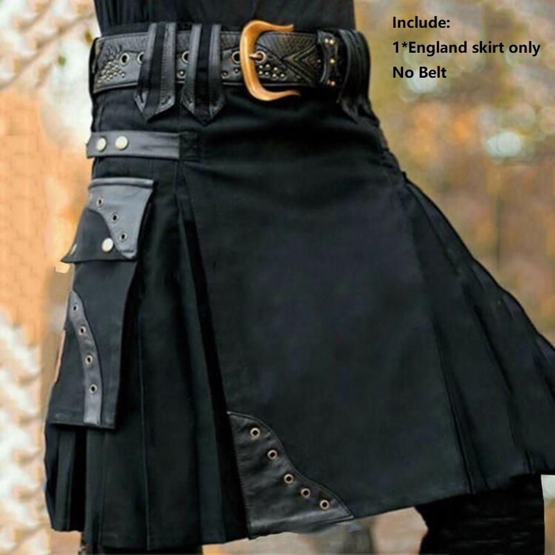 Elegant Medieval Scottish Mens Kilt For Authentic Vintage Cosplay Costumes