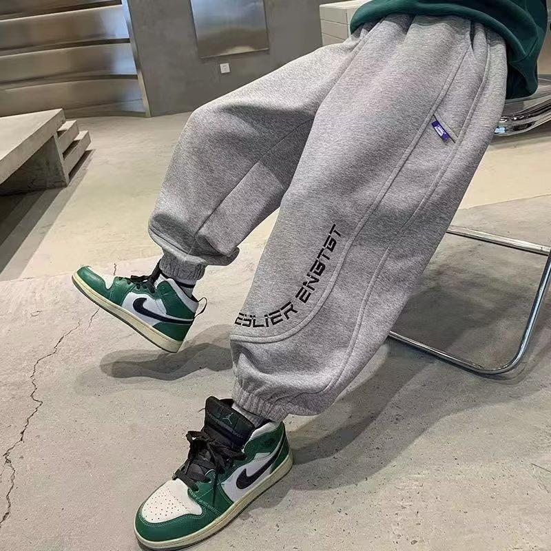 Брюки для мальчиков весна-лето-осень Брюки для детей и подростков Тонкие детские спортивные прямые брюки Модные брюки с тремя полосками Модные