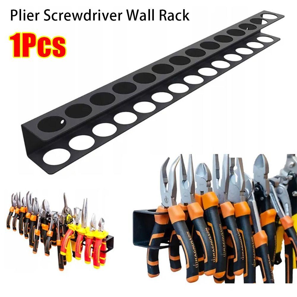 1Pcs Workshop Accessory Screwdriver Wall Rack Hammer Plier Tool Storage Organizer Pliers Holder