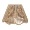 Rope Woven Desk Lampshade E27 E14 Decorative Waving Hem Lamp Shade for Kitchen Bedroom Cafe