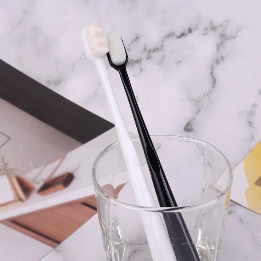 5 шт., нано-зубная щетка с мягкой щетиной, глубокая чистка, ультратонкая зубная щетка, портативная дорожная стоматологическая щетка для ухода за полостью рта, ручная зубная щетка