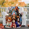 ONE PIECE Flannel Blanket Soft Warm All-Season Throw, Design for Camping, Car Travel, Hiking Sofa, Bed, Office Perfect Gift for Parties