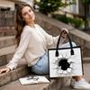 Crack Print Fashion Tote Bag Large Capacity Casual Shoulder Bag for Daily Use