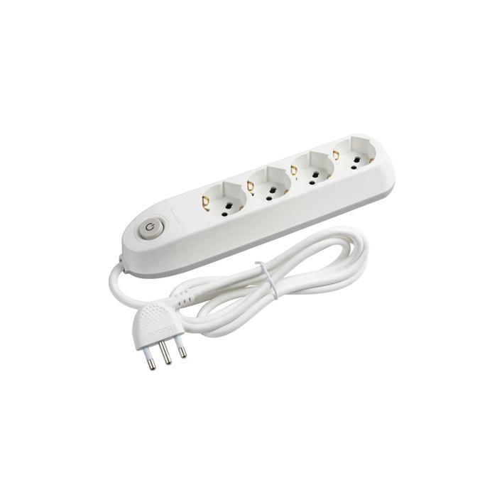 Rallonge électrique - 3684DB - 4 prises - Câble 1,5 m - 16 A