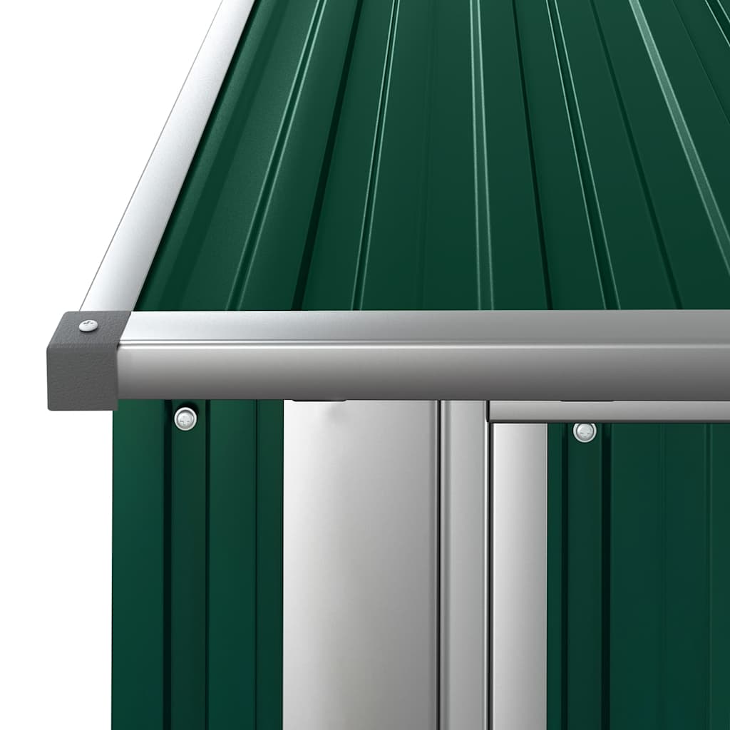 Vidaxl Szopa Ogrodowa, Zielona, 180,5X97X209,5 Cm, Stal