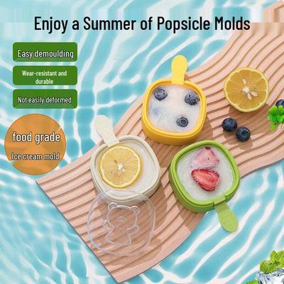 Детская силиконовая форма для мороженого и эскимо DIY