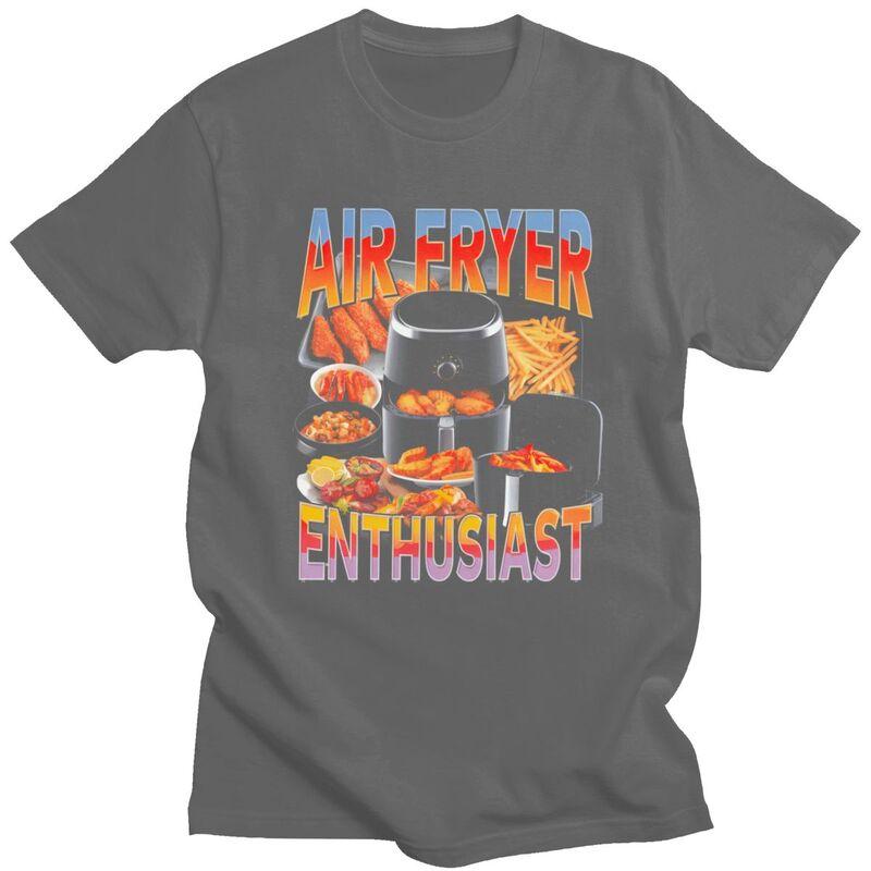 Air Fryer Meme Funny Cooking Design T Shirt Unisex Short Sleeves Awesome Tee Shirt Summer Style Loose Fit 100 Cotton Tee Tops