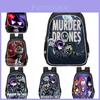 Прочный рюкзак из ткани Оксфорд с плюшевыми игрушками Murder Drones, большой вместимости, аниме-сериал