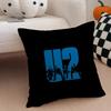 Rock Band UU2 Cushion Cover Throw Pillow Cover Hidden Button Durable Polyester Chair Cushion
