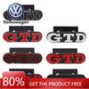 For VW Volkswagen Jetta MK5 Golf 3D Metal GTD Logo Car Rear Trunk Badge Sticker Front Grill Emblem For VW Polo GTD MK4 MK5 MK6 M