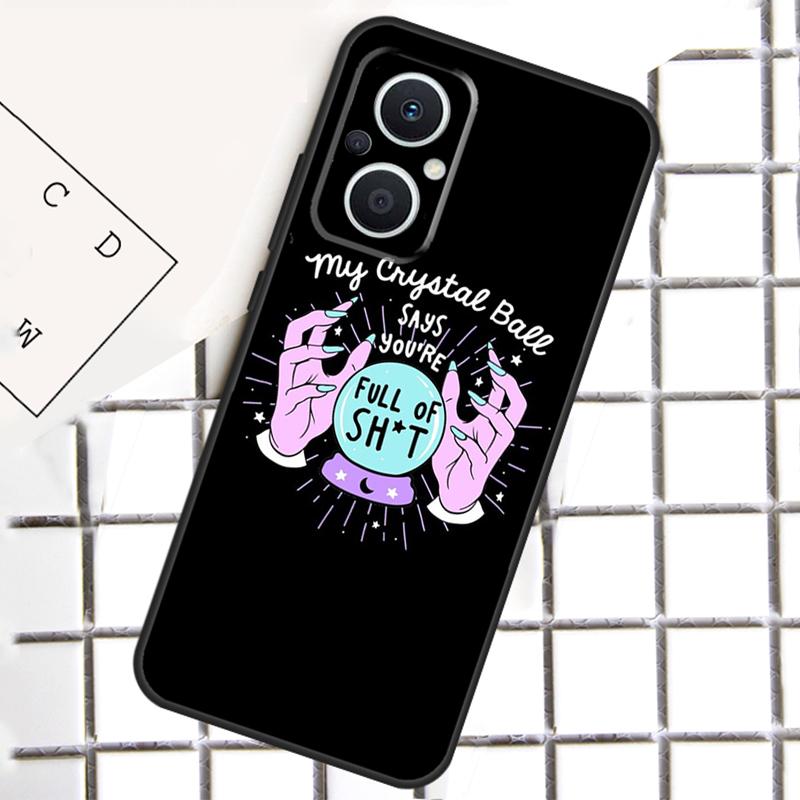 Пастельно-розовый чехол для телефона в стиле 'Girly Pastel Witch Goth' для OPPO Reno 14F 14 13 12 11 F 10 Pro 8T 7 8 Lite OPPO Find X8 X6 X5 Pro