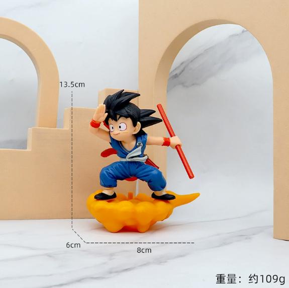 Dragon Ball Детство Маленький Гоку обнимает Пуэр Я Му Чай Маленькие Фигурки Последователей Кукла ПВХ Модель Статуэтка Коллекция Игрушки Украшение Подарок