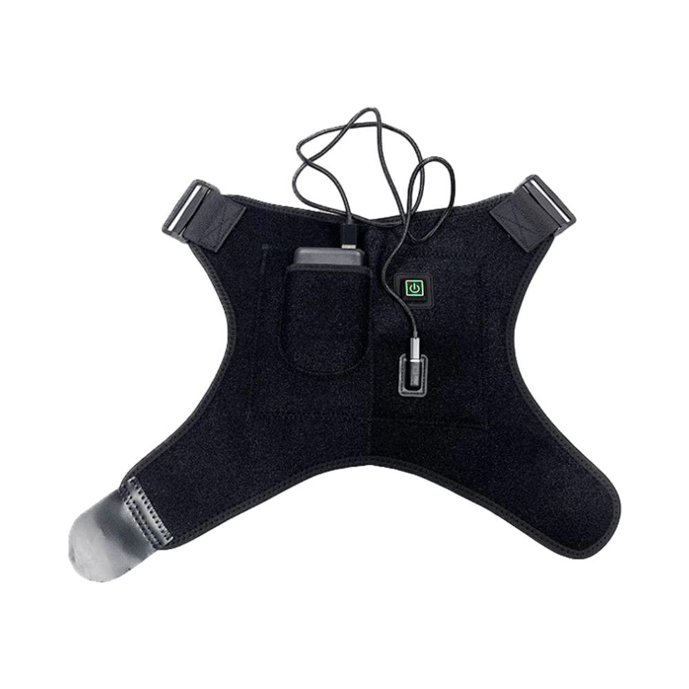 Унисекс Электрический Поддержка Вращательной Манжеты 3 Настройки Нагрева Электрический Неопреновый Плечевой Ремень Теплый со Сетчатым Мешком для Замороженного Плеча