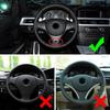 For BMW E90 E92 E93 E87 1 3 Series 2005 - 2012 Steering Wheel Panel Sticker Cover Decoration Trim Interior Accessories