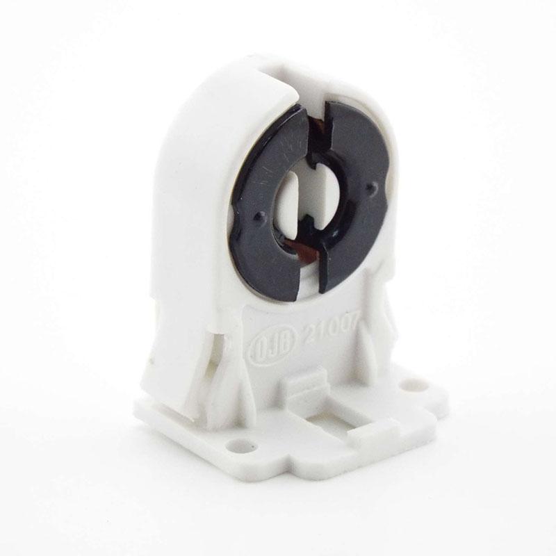 New T8 Fluorescent Light Socket Lamp Base AC100-250V Plastic Holder Light Base Suitable for T8 G13 LED bracket lamp P1
