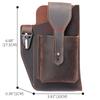 MVA Leather Phone Holster for Men Belt Loop Multitool Sheath with Key Holder Tactica Waist Bag with Phone Holsters 9064