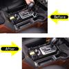 Для Land Rover Discovery 3 LR3 2004-2009 Нержавеющая сталь, серебристый автомобильный разделитель передач, накладка, наклейка, автомобильные аксессуары
