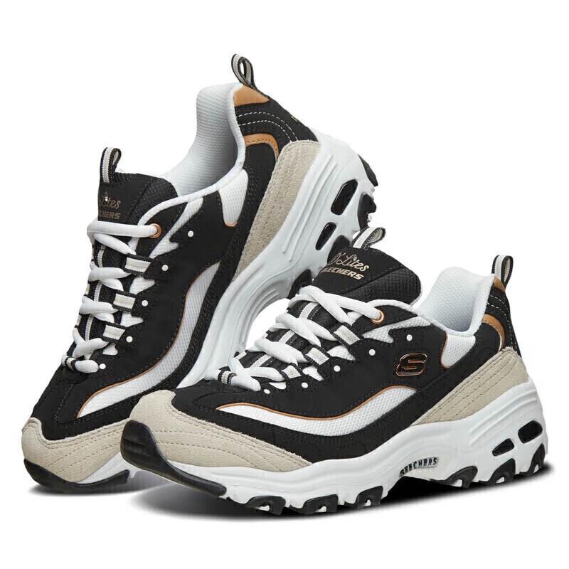 Skechers Женские ретро кроссовки на платформе с пандой