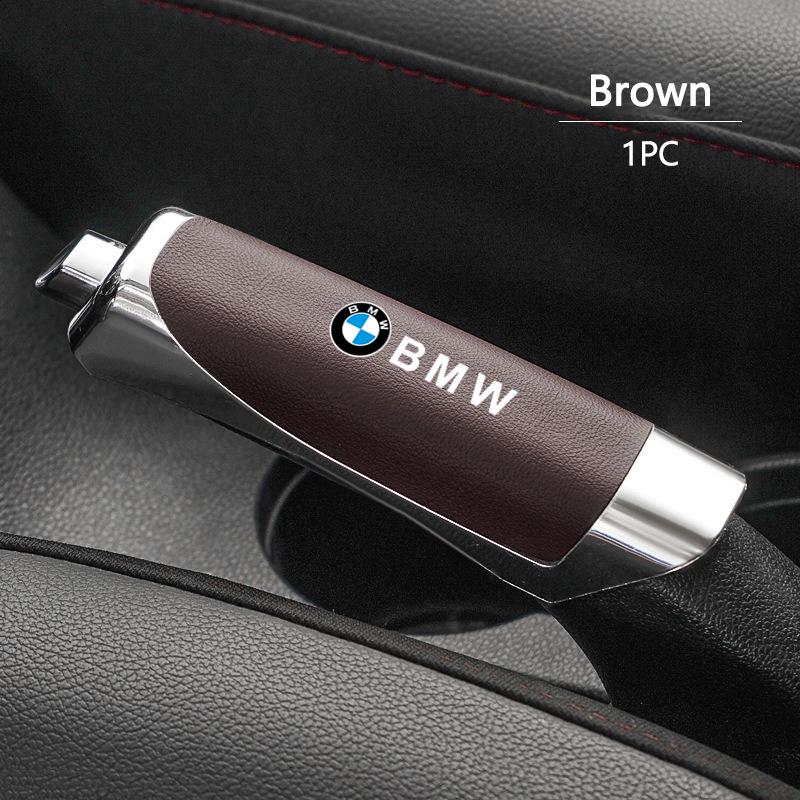 ABS 12.5x3.3cm Car Anti-Slip Handbrake Grip Protector Cover For BMW M Emblem E46 E36 E34 F10 E90 F30 E60 F30 E53 E30 E92 E87