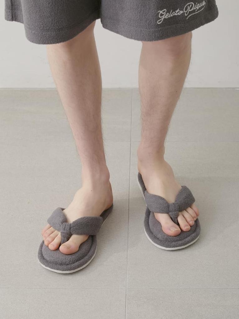 Gelato Pique HOMME Pile Loom Sandals PHGS252908 DGRY Free Size Cool-Touch