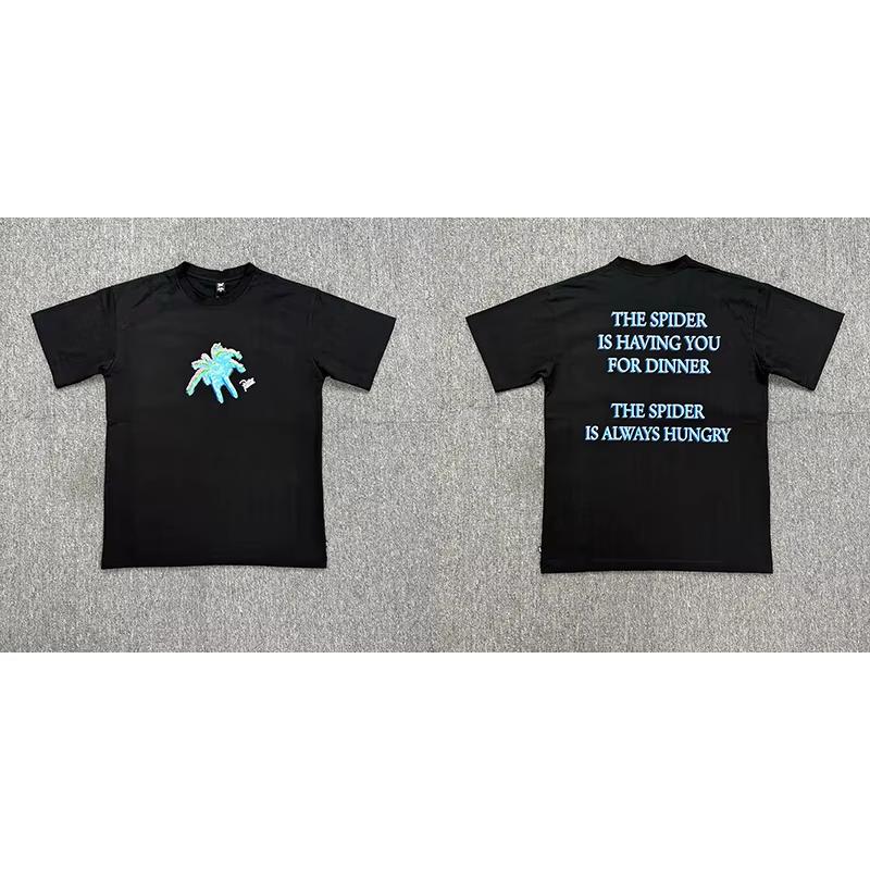 2026 New American Style Streetwear Shortsleeved Summer Multipatterned Lettering Design Loose Tshirt