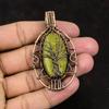 Tree Of Life Stichtite Pendant Copper Wire Wrapped Pendant Gemstone Jewelry Handmade Designer Pendant Copper Jewelry Birthday Gift For Her