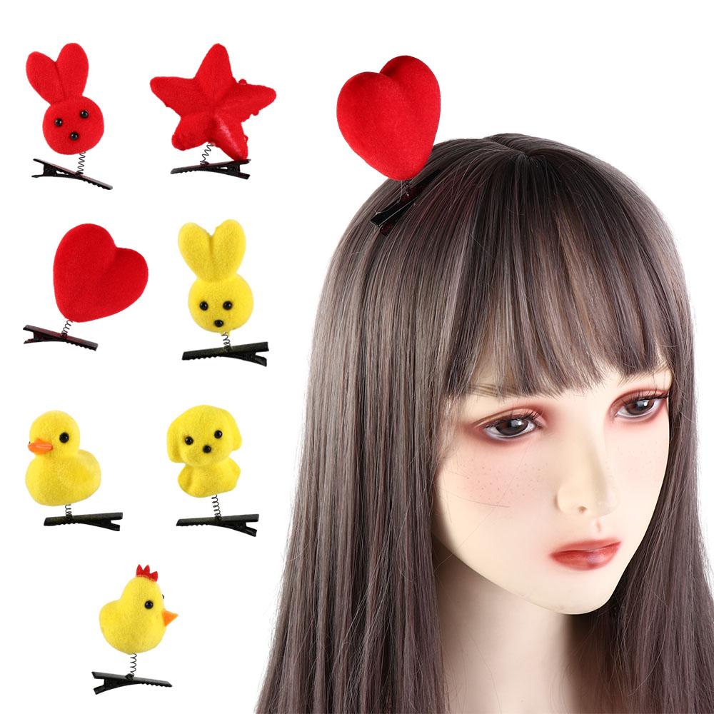 Dog Duck Hair Clip Rabbit Chicken Barrettes Fashion   Kids