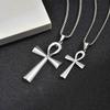 Vnox Religion Egyptian Ankh Crucifix Cross Pendant Necklaces Stainless Steel Symbol of Life Cross Pendants Prayer Gifts Jewelry