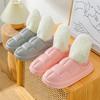 New Winter Home Waterproof Cotton Shoes for Women Men Warm Ankles Plush Cozy Slides Indoor Outdoor Soft Sole Wrap Heels Slippers