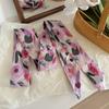 Thin Scarf Headband Flower Field Waistband Belt Fashion Extended Long Ribbon  Beach