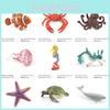 Oceanic Pvc Sea Life Figurines Collection Featuring Whale Shark Clownfish And Octopus