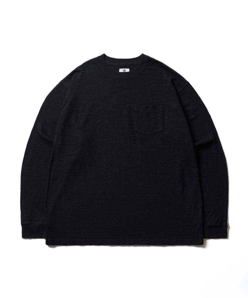 ESFAI Worn Slub L/S T-Shirt (Black)