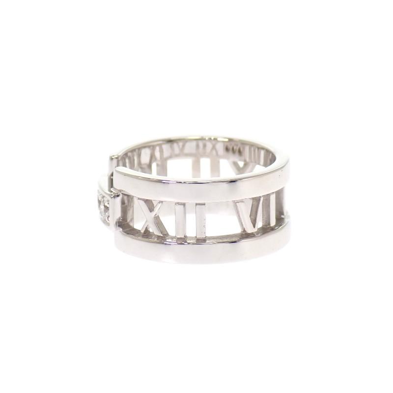 TIFFANY&Co.  # 8(Размер Японии) кольцо K18 из белого золота для женщин