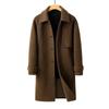 Wool Woolen Men's Coat Medium and Long Autumn and Winter New Men's Clothing Single-breasted Trench Coat Double-sided