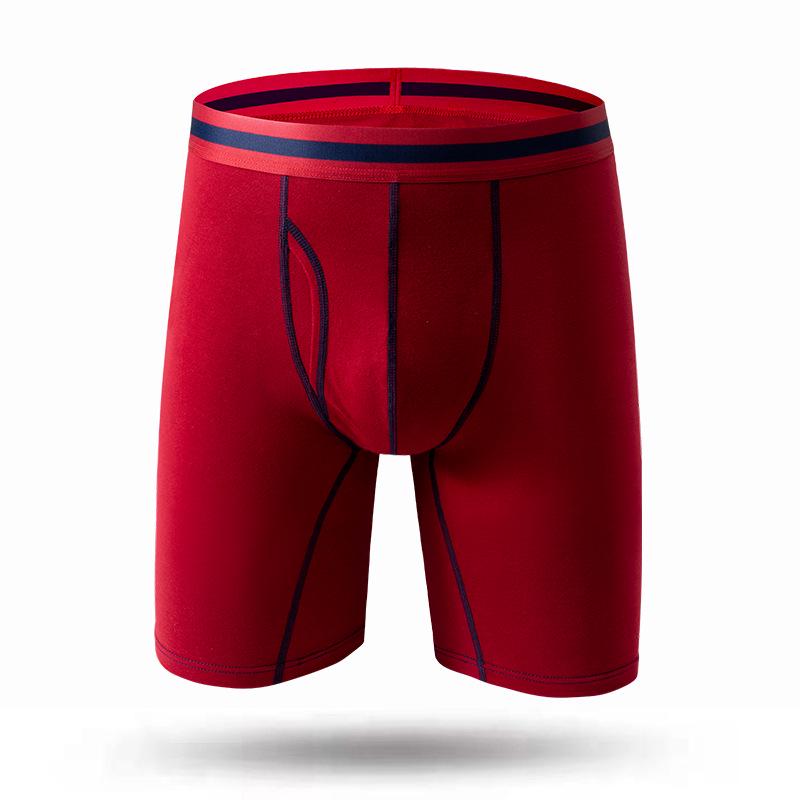 Мужские европейские и американские длинные боксеры-брифы из чистого хлопка - Большие размеры, фитнес-плавки