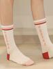 Женские носки Aenmuoyu S12_Signature Athletic_Розово-кремовые