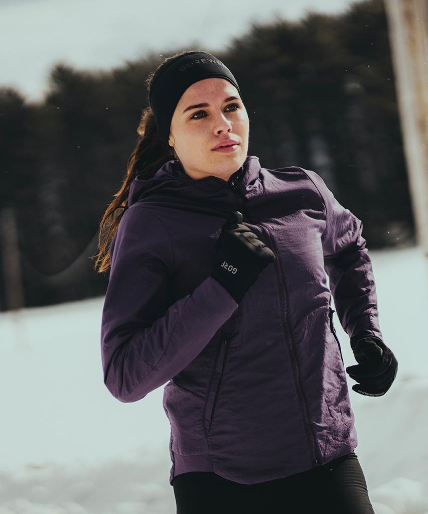 Gorewear Concurve Windstopper Epe Insulated Hooded Jacket Women - Purple Indigo (Women'S) Windproof And Thermal Outerwear