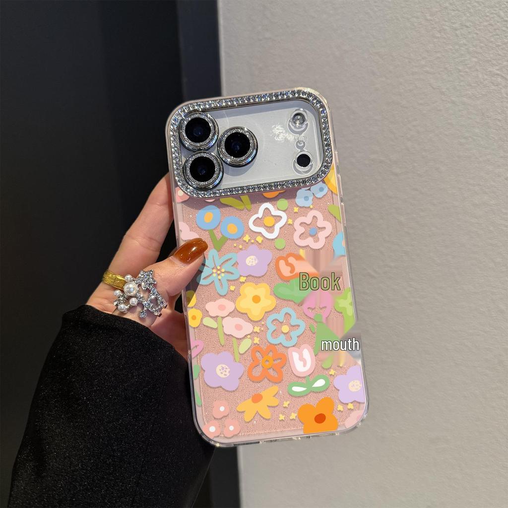 2-в-1 Маленький чехол-пенал с рисунком цветка для iPhone 17 Pro Max/16 Pro/11