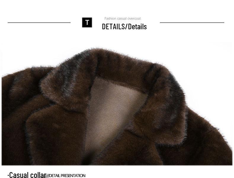 Мужская двусторонняя ветровка из меха норки 2025 года - Зимняя мода для среднего возраста