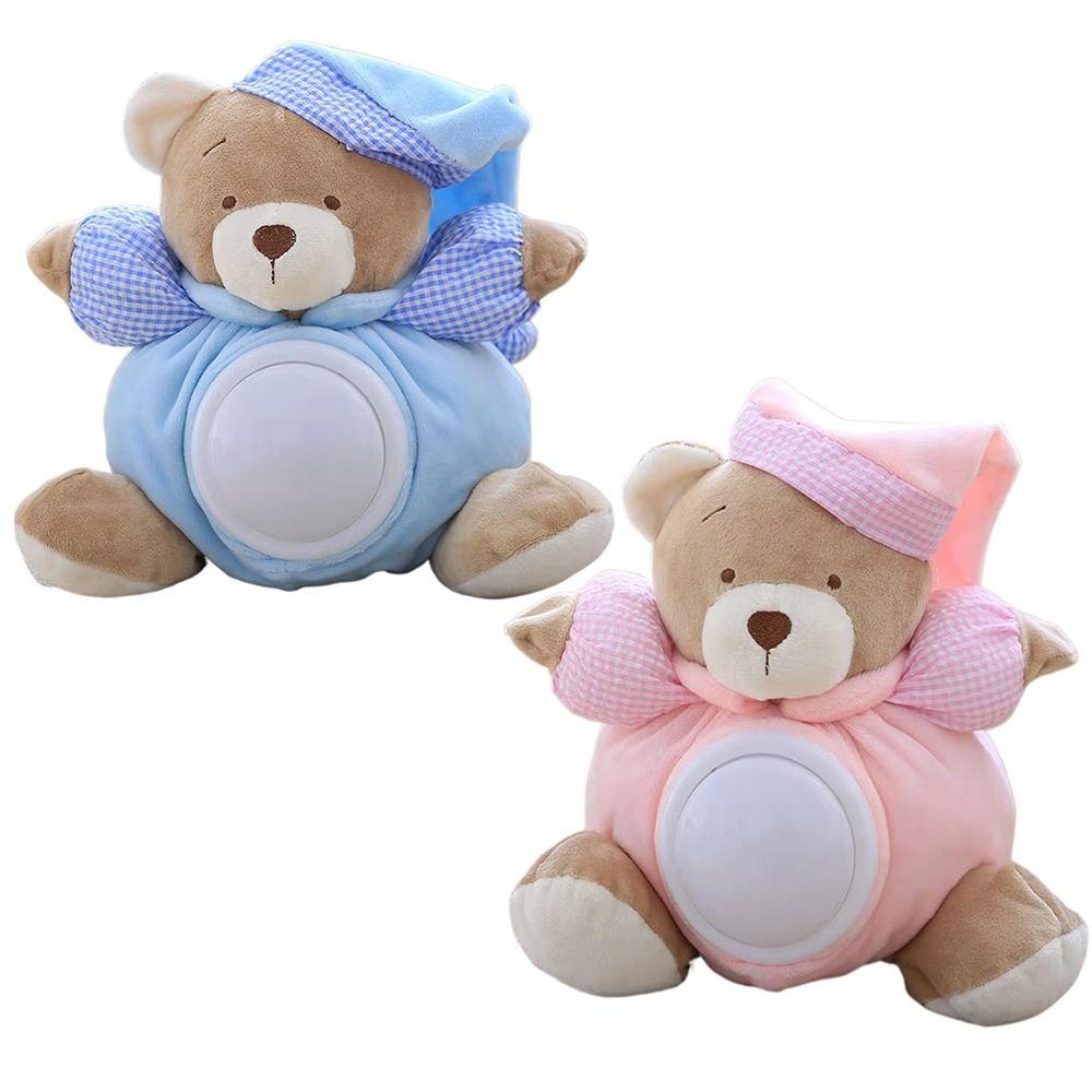 Musical Appease Bear Toys Breathing Light Breathing Stuffed Animal Toy Sleep Soother Sleep