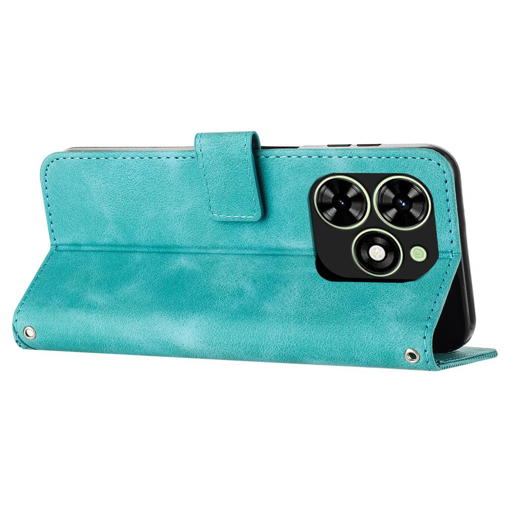 Для TECNO Spark Go 2024 4G/Spark 20C/Pop 8 Чехол Треугольный узор PU кожа Чехол для телефона Слоты для карт